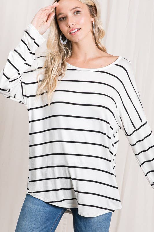 LMT1774-S-The Moment of the Truth Stripe Top