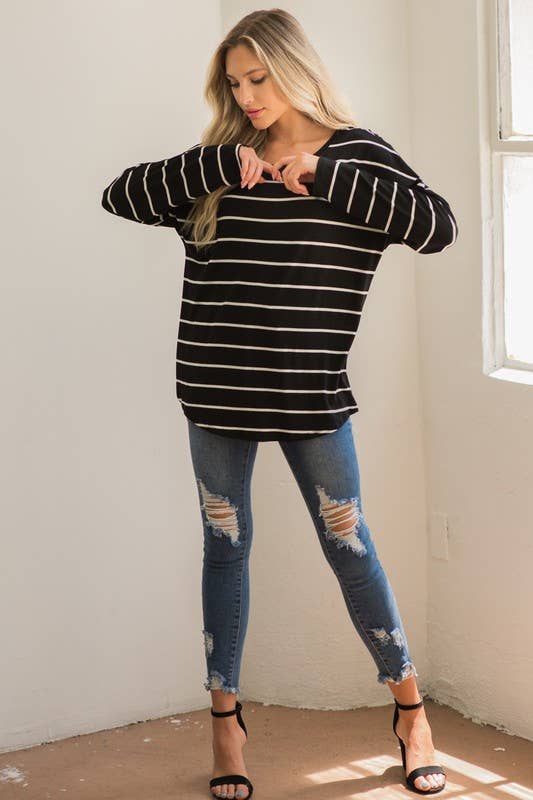 LMT1774-S-The Moment of the Truth Stripe Top