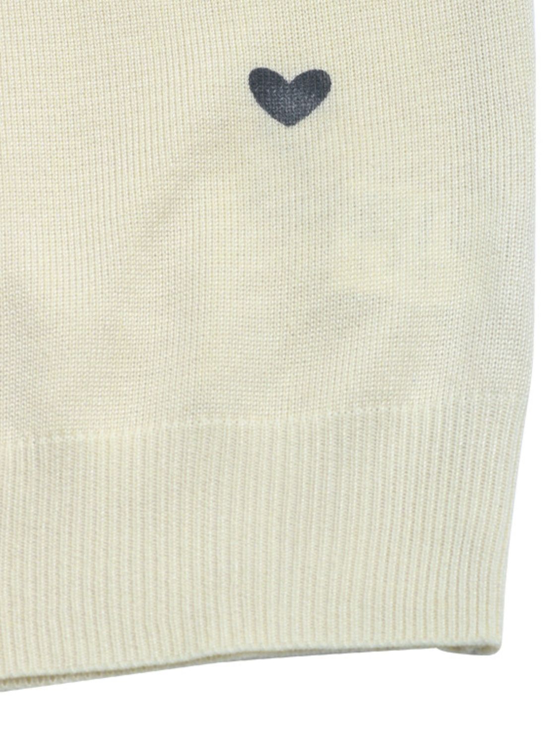 0243 Perfee Heart Round Neck Long Sleeve Knit Top