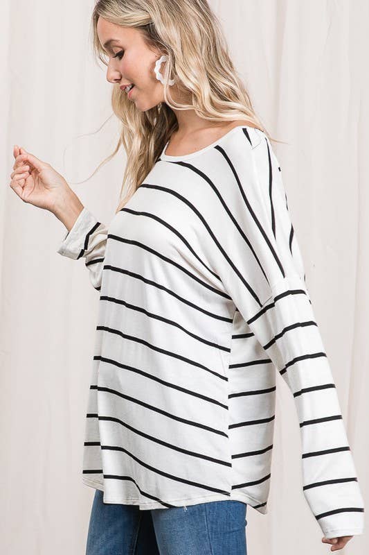 LMT1774-S-The Moment of the Truth Stripe Top