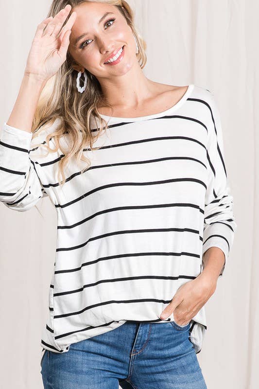 LMT1774-S-The Moment of the Truth Stripe Top