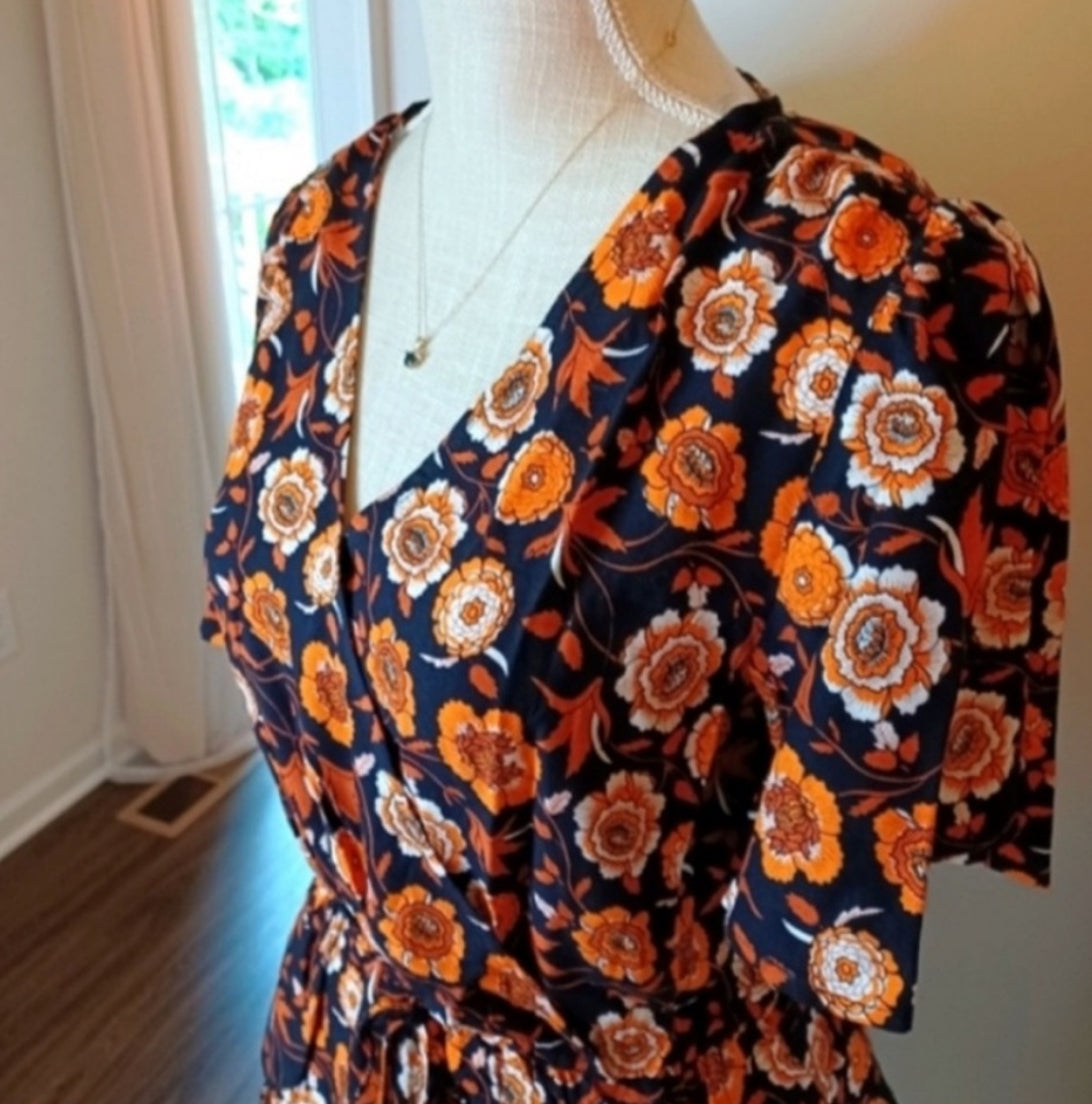 Entro Fall Floral Dress