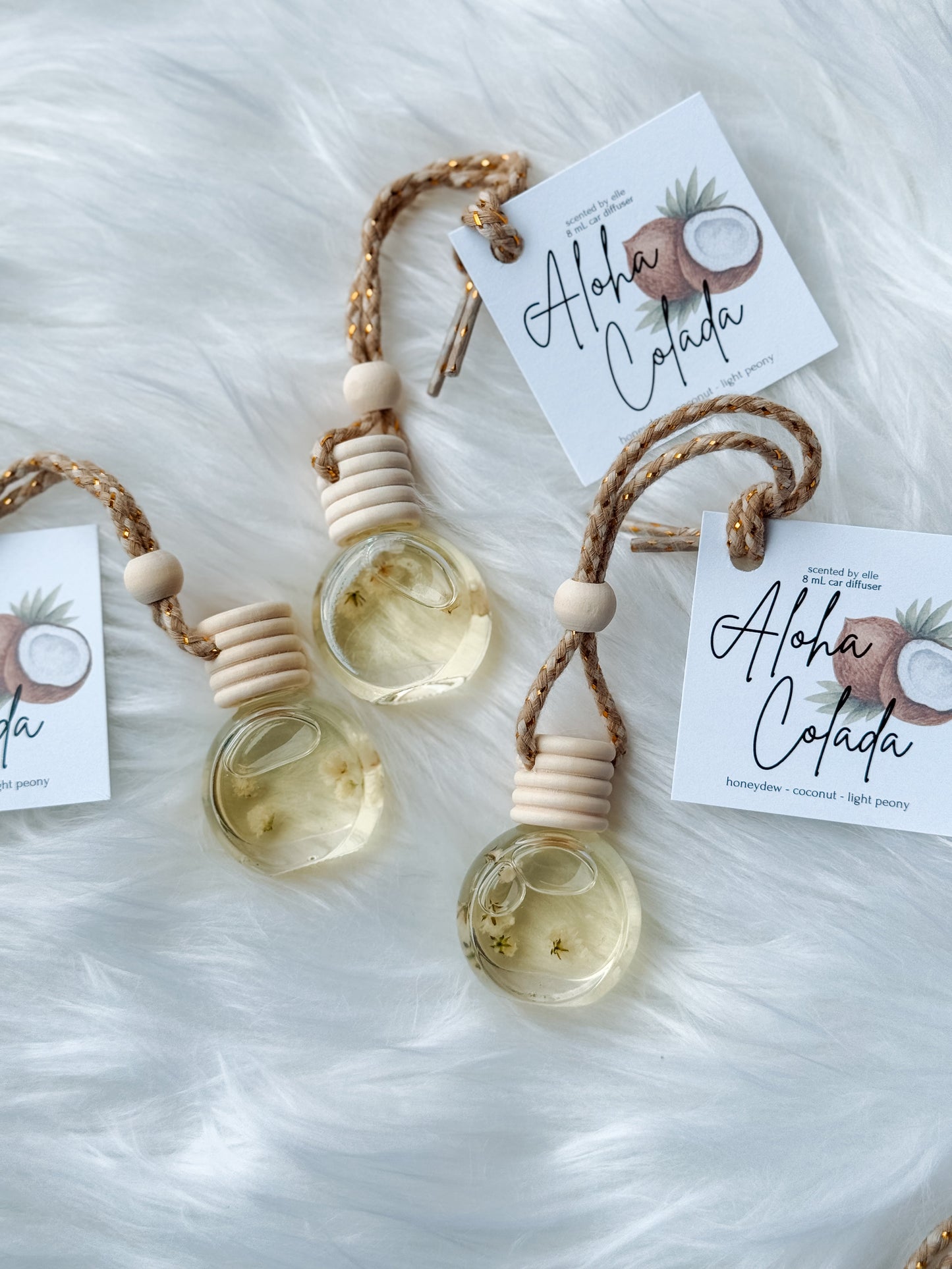 Aloha Colada Hanging Car Diffuser