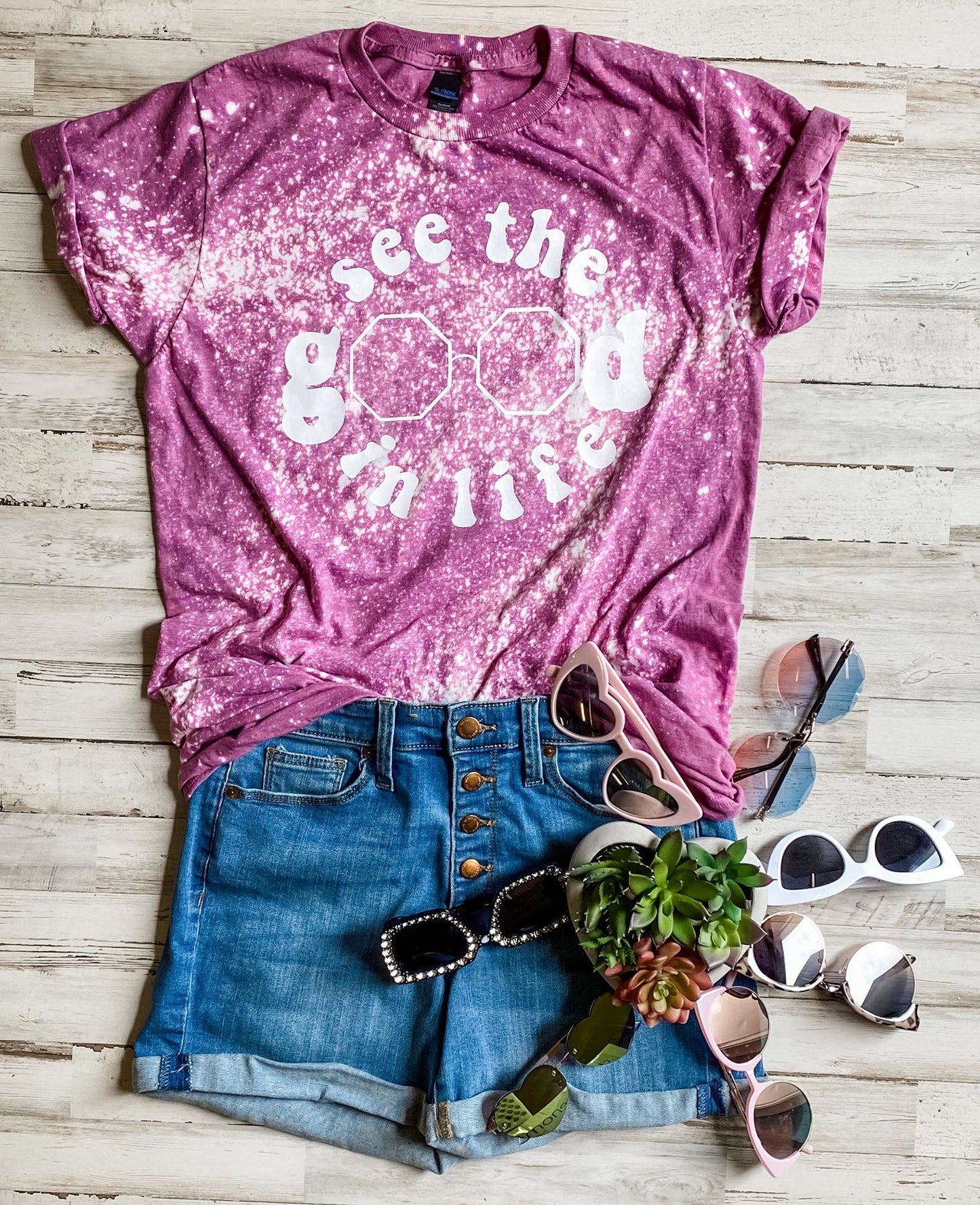 See The Good In Life (Tultex Cassis Distressed)