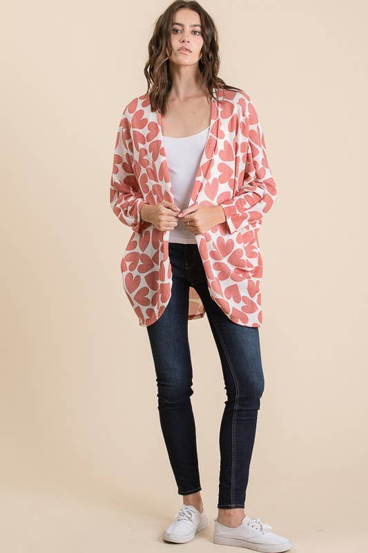 LMT1361-Heart Cardigan