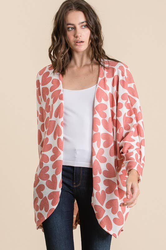LMT1361-Heart Cardigan