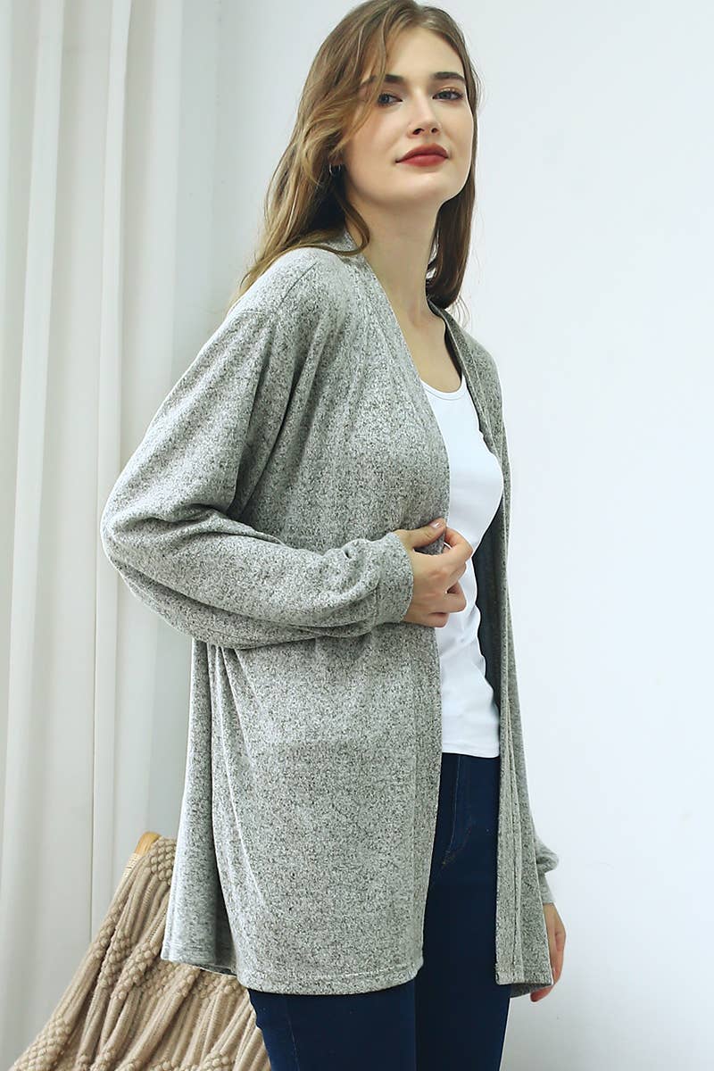 CWOCAL533_Long Sleeve Casual Open Front Long Cardigan