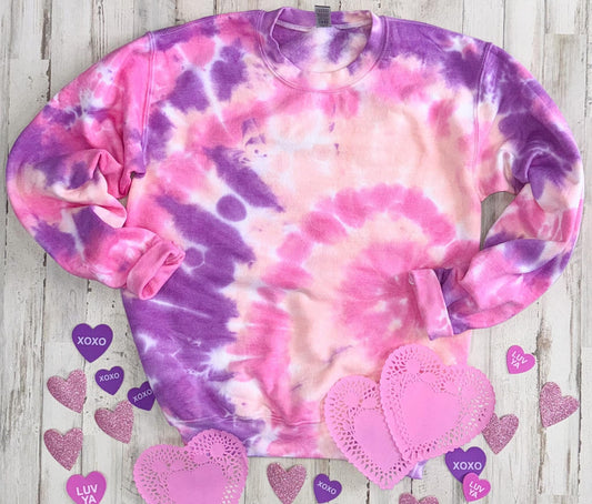 Girly Vibes Tie Dye Sweatshirt (CLOSING 12/27)