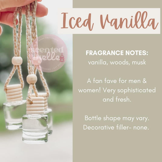 Iced Vanilla Hanging Car Diffusers