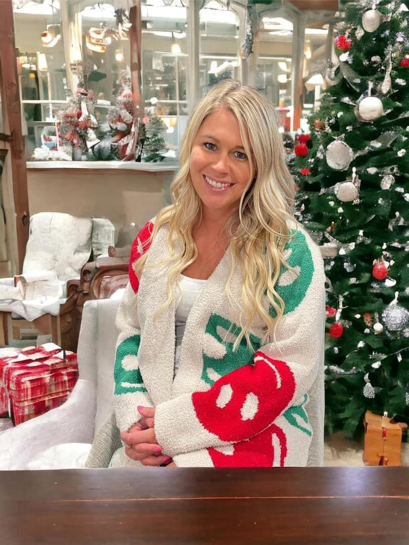 Christmas Smiley Cardigan