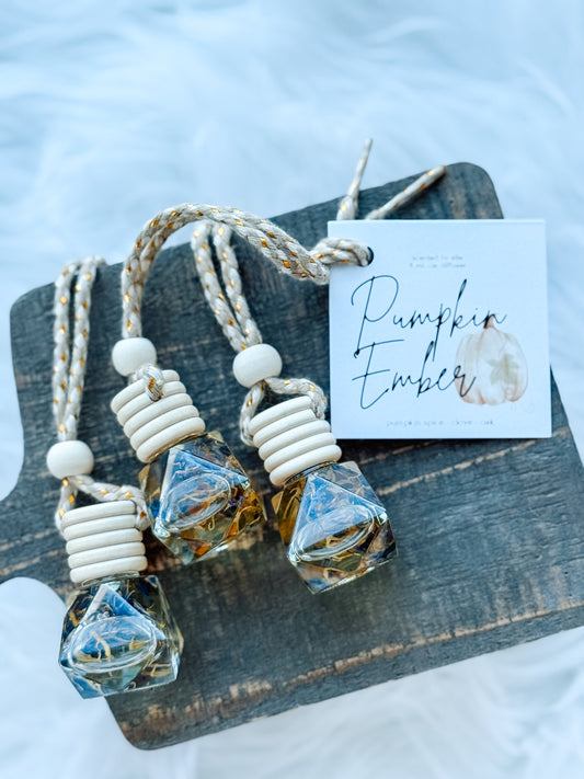 Pumpkin Ember Hanging Car Diffuser