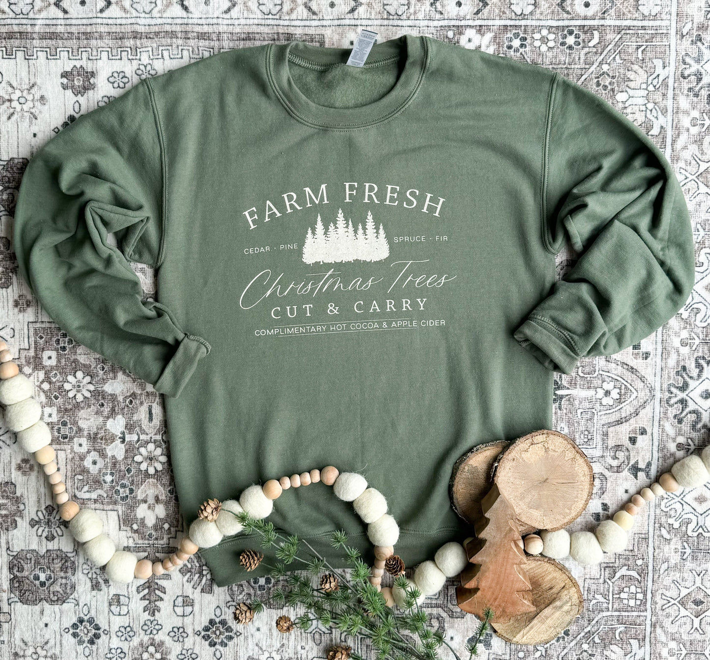 Farm Fresh Christmas Trees Sweatshirt