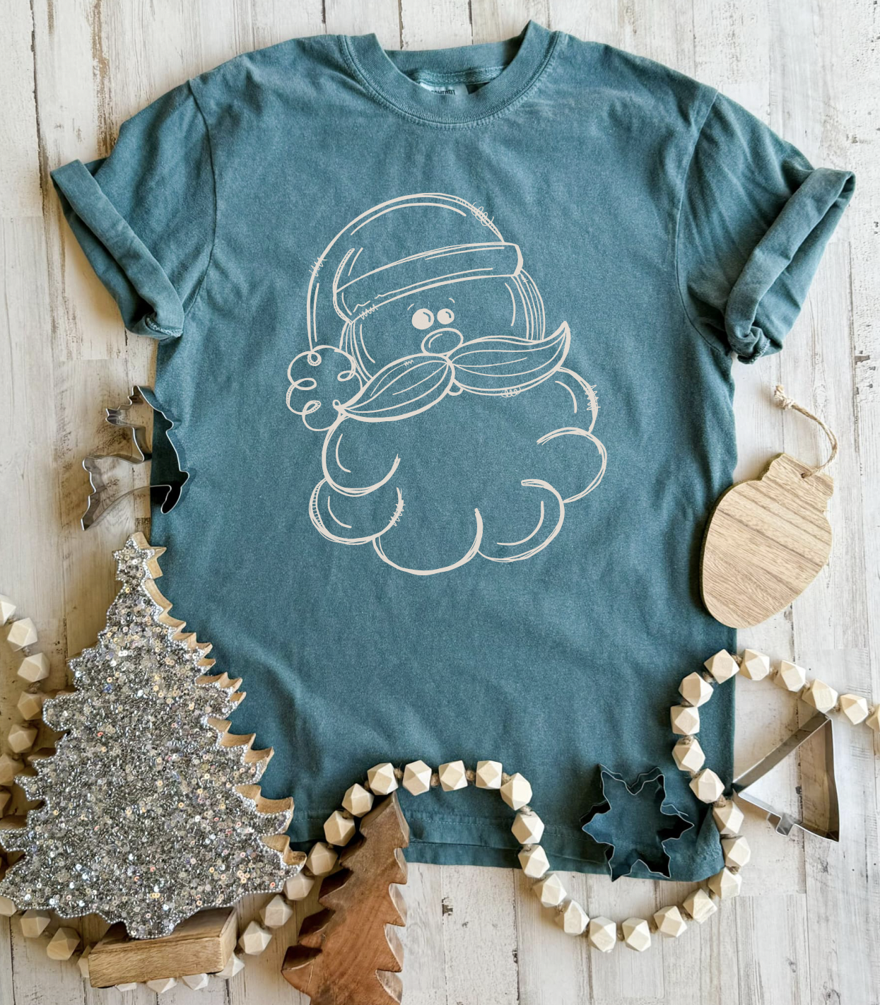 Cutie Santa Tee (Comfort Colors) CLOSING 8/30