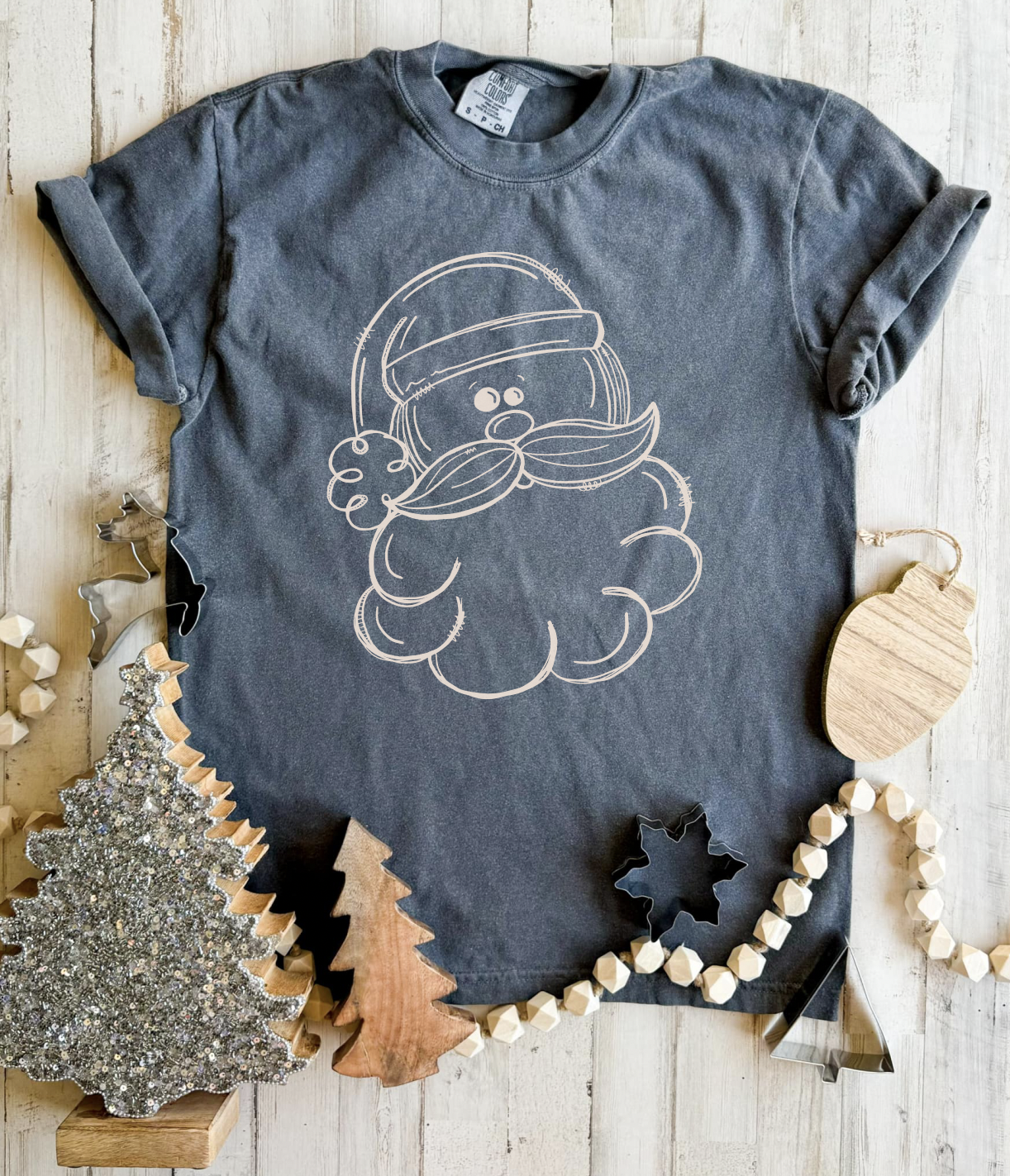 Cutie Santa Tee (Comfort Colors) CLOSING 8/30