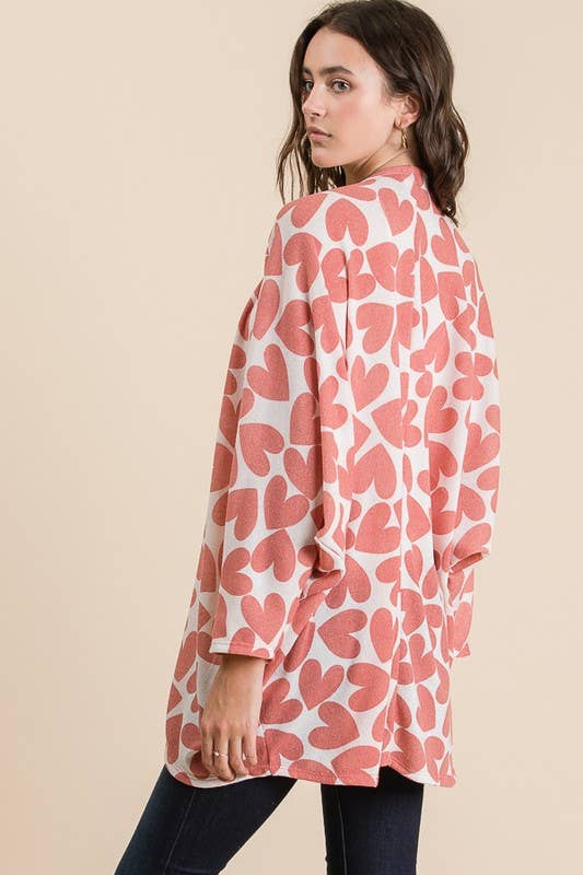 LMT1361-Heart Cardigan