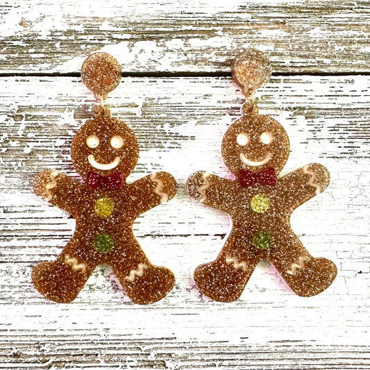 Envy Stylz Boutique Women - Accessories - Earrings Gingerbread Glitter Earrings